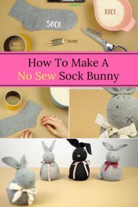 No Sew DIY Sock Bunny - Home and Gardening Ideas