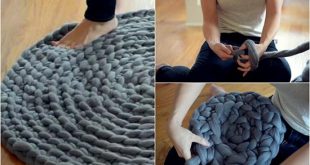 How to Crochet a Giant Circular Rug - No-Sew