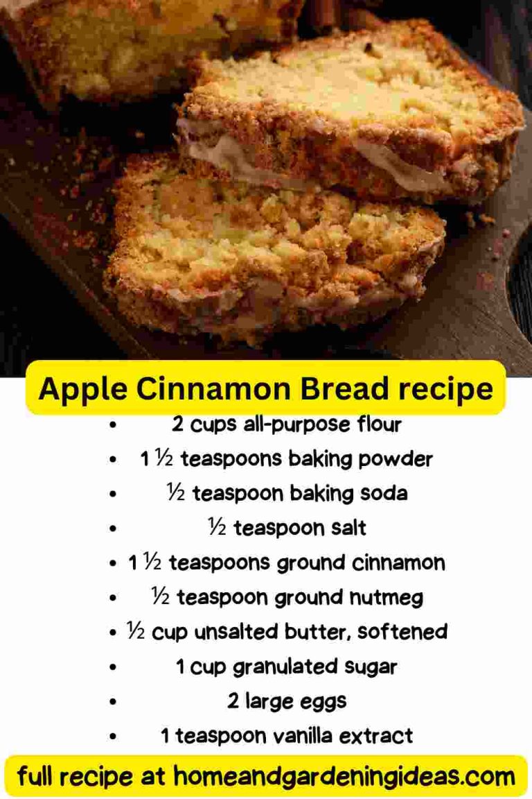 Apple Cinnamon Bread Recipe - Home And Gardening Ideas