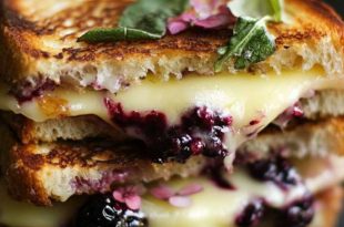 Blackberry and Brie Grilled Cheese Sandwich