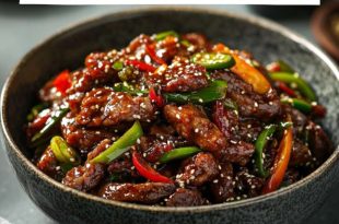 Crispy Chilli Beef Cooked in a Skillet