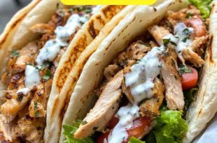 Homemade Greek Chicken Gyros Recipe