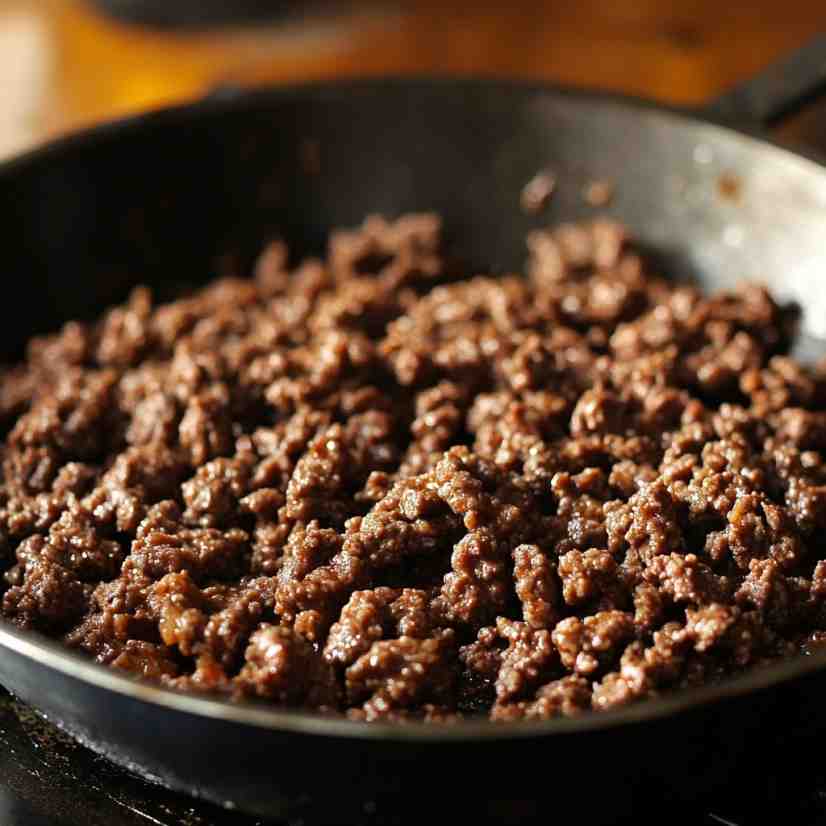 cook the ground beef