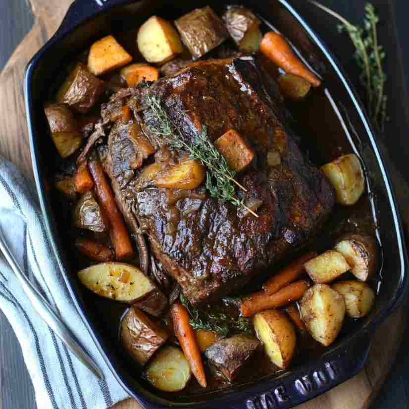 pot roast with potatoes and carrots