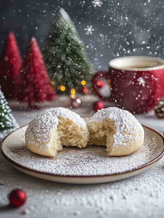 Condensed Milk Snowball Cookies