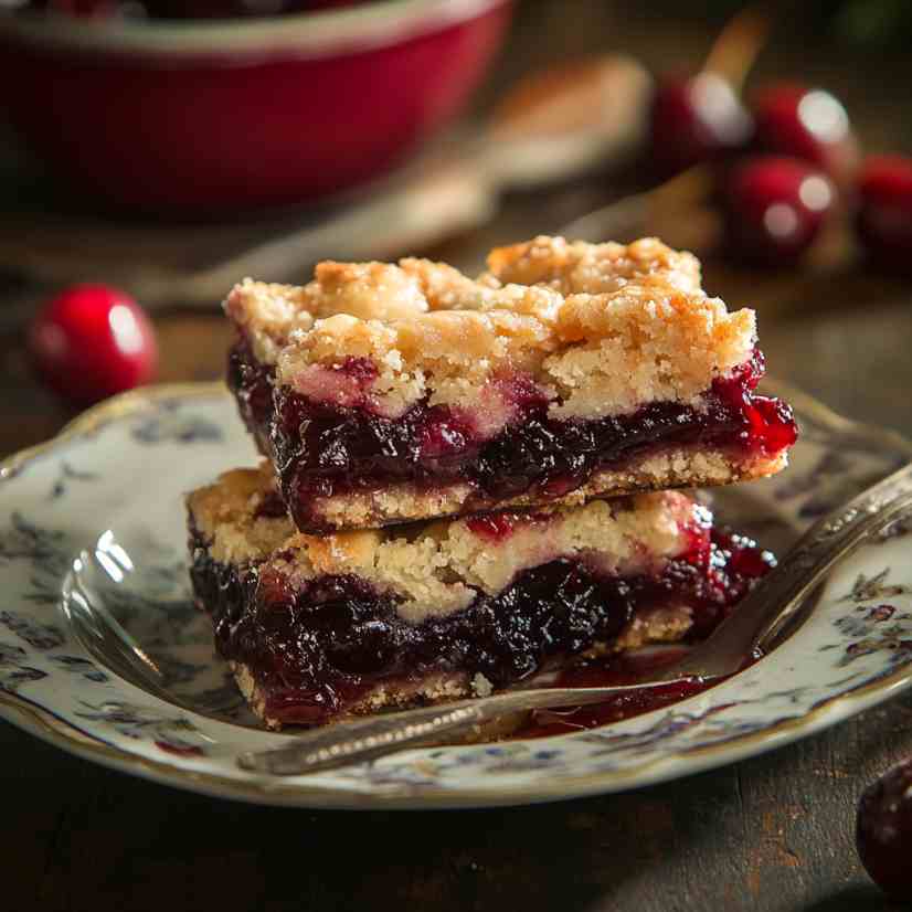 Southern Cherry Cobbler Bars