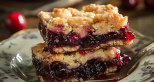 Southern Cherry Cobbler Bars