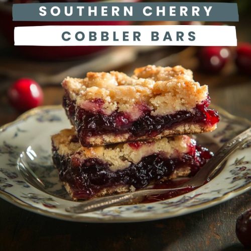 Southern Cherry Cobbler Bars