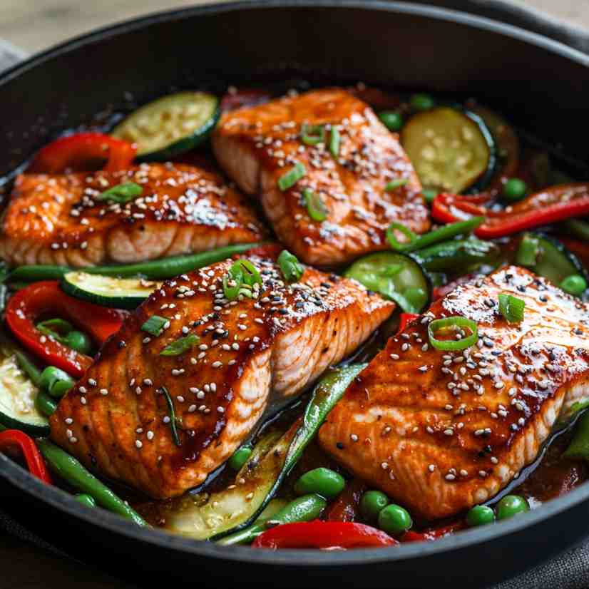 One-Pot Sticky Salmon